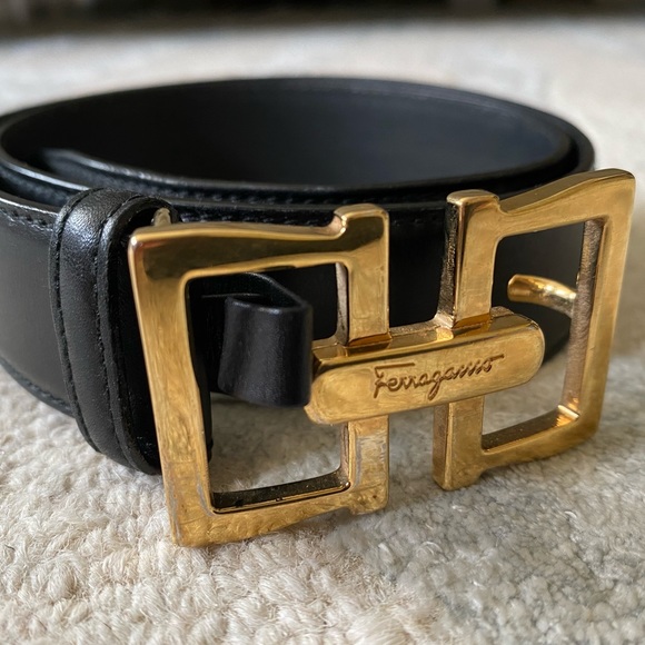 Salvatore Ferragamo Authentic Leather Belt - Picture 1 of 6